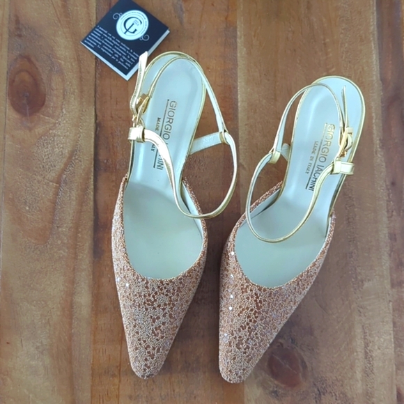 FINAL SALE 🆕🌿GIORGIO IACHINI ANKLE STRAP HEELS🌿 - Picture 4 of 14